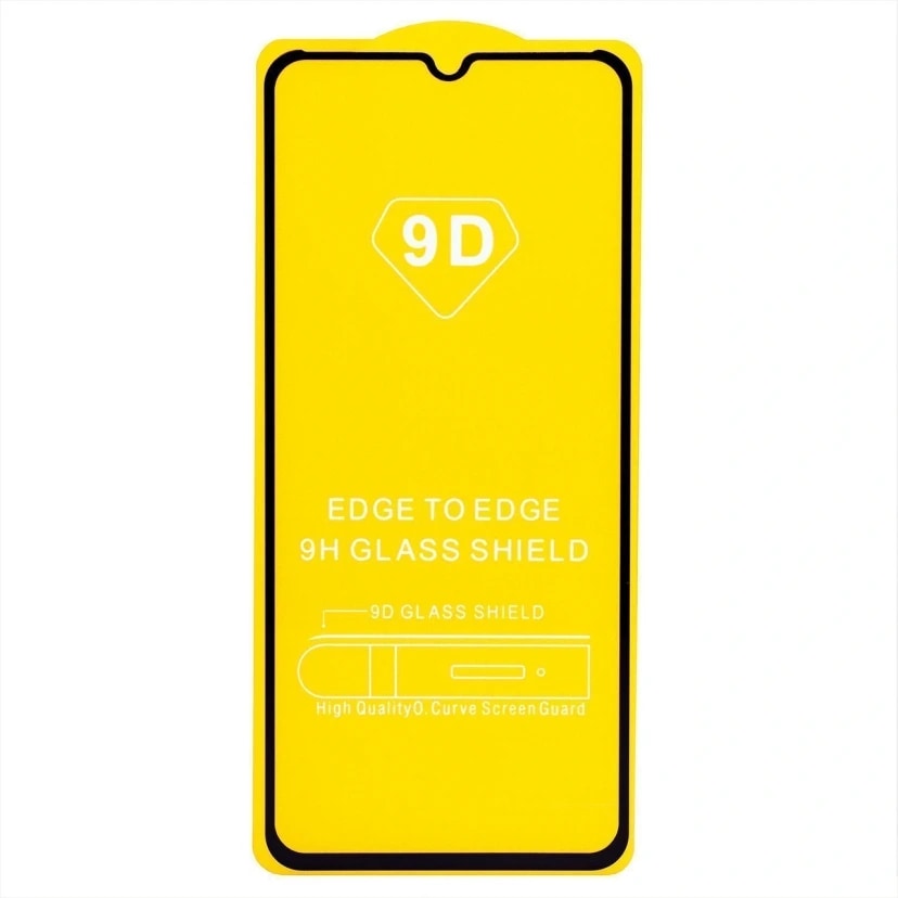 Защитное стекло - Full Glue 2.5D для Realme C30/C31/C33/C35/Narzo 50i Prime/Vivo Y31/Y35 (black)