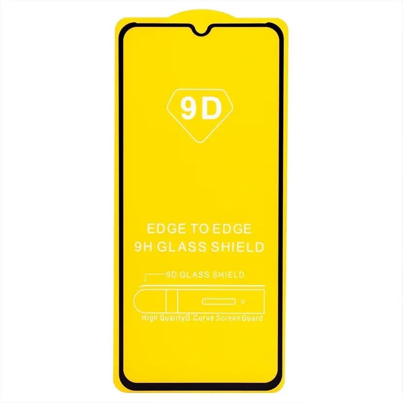 Защитное стекло - Full Glue 2.5D для Realme C30/C31/C33/C35/Narzo 50i Prime/Vivo Y31/Y35 (black) — фото 2