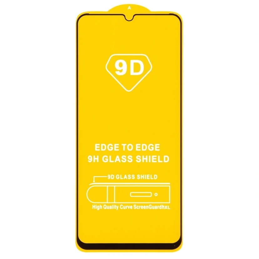 Защитное стекло - Full Glue 2.5D для Realme C51/C53/Note 50/60 4G/60x (black)