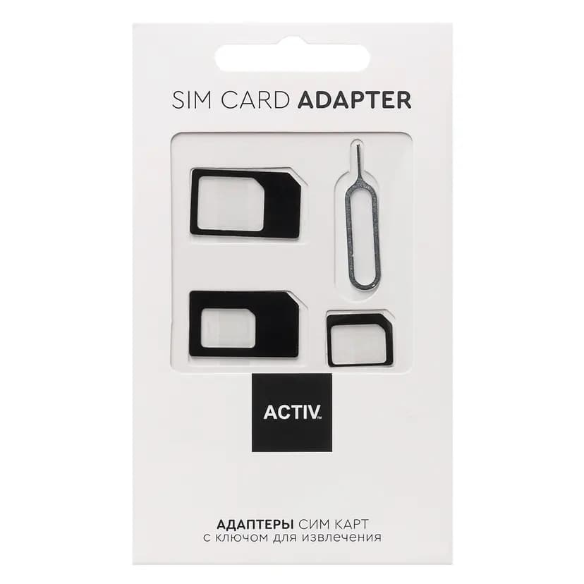 SIM-адаптер - Activ 3 в 1 (nano/micro/mini) (black)