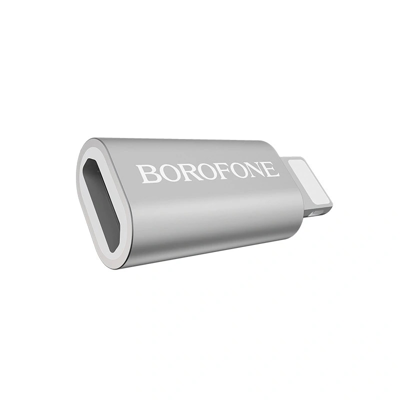 Адаптер Apple lightning - Micro-USB - Borofone BV5 (silver)