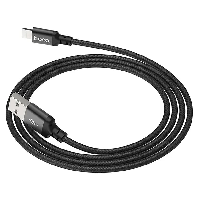 Кабель USB - Apple lightning - Hoco X14 Times Speed (200 см) (black) — фото 2
