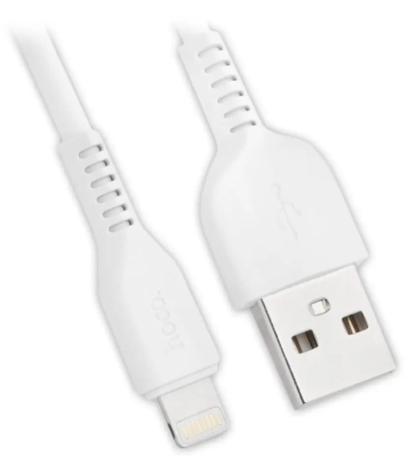 Кабель USB - Apple lightning - Hoco X20 Starlight Glare (300 см) (white) — фото 2