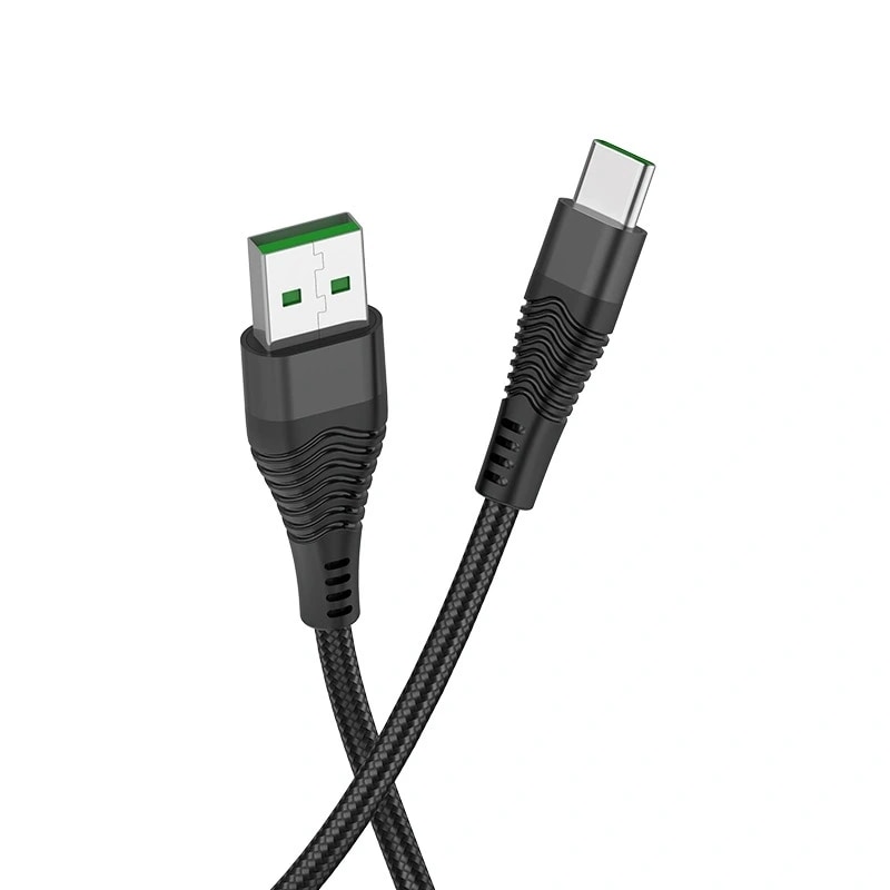 Кабель USB - Type-C - Hoco U53 Flash (120 см) (black)