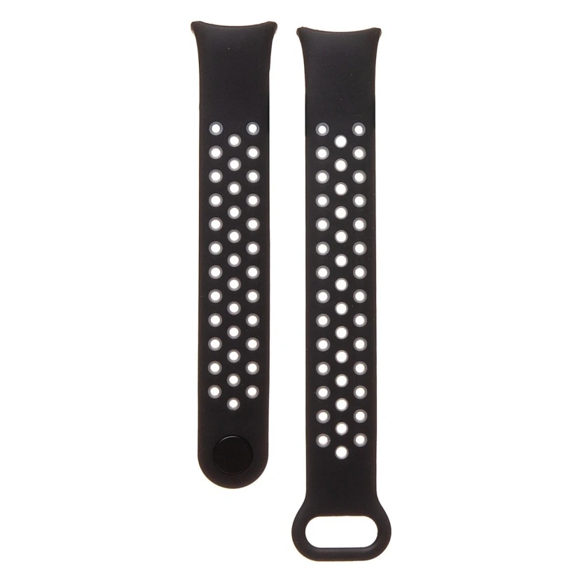 Ремешок на кнопке - WB07 Sport Band N для Xiaomi Smart Band 8/Smart Band 9 (black/grey)