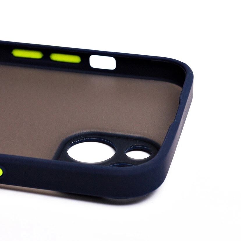 Чехол-накладка - PC041 для Apple iPhone 14 (dark blue/black) — фото 2