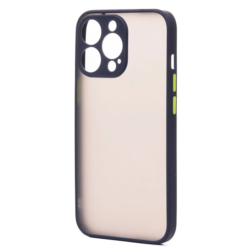 Чехол-накладка - PC041 для Apple iPhone 14 Pro Max (dark blue/black)