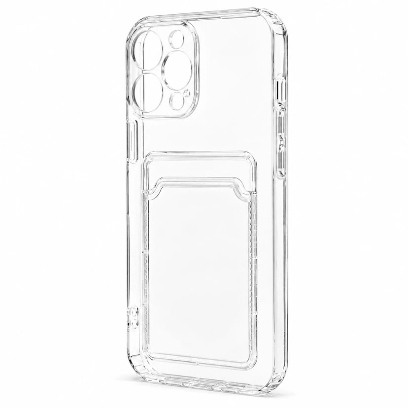 Чехол-накладка с картхолдером - SC276 для Apple iPhone 13 Pro Max (transparent)