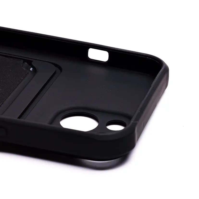 Чехол-накладка с картхолдером - SC304 для Apple iPhone 13 (black) — фото 2