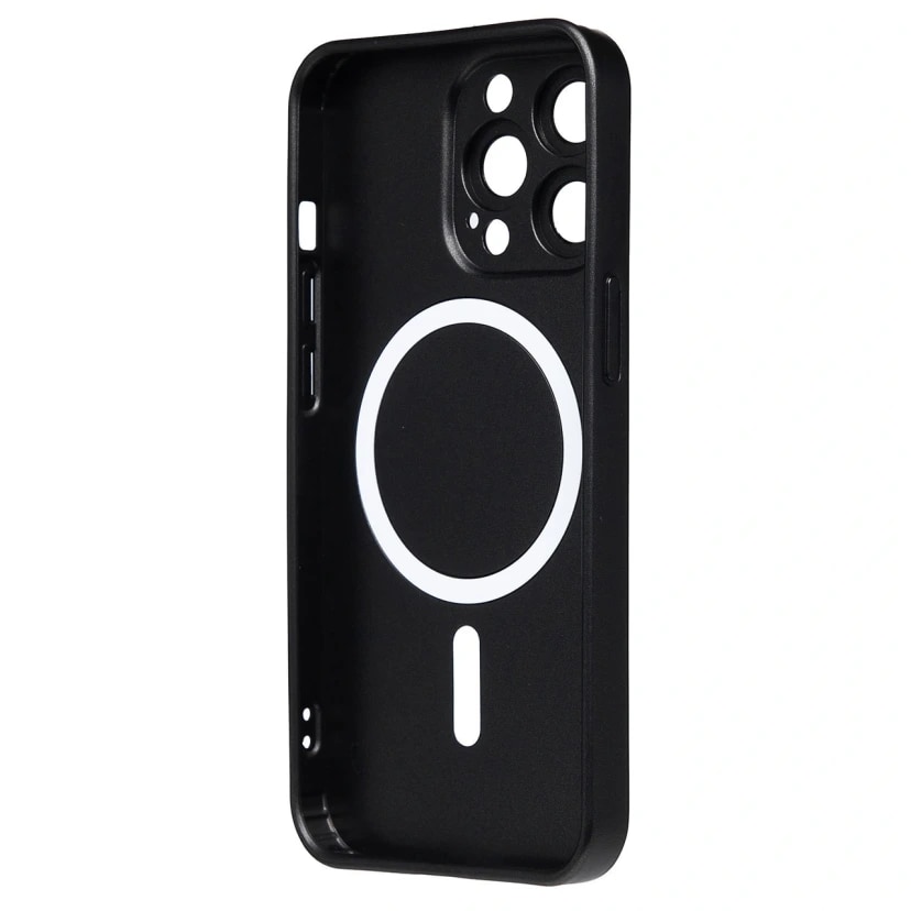 Чехол-накладка - SM020 Matte SafeMag для Apple iPhone 13 Pro (black) — фото 2