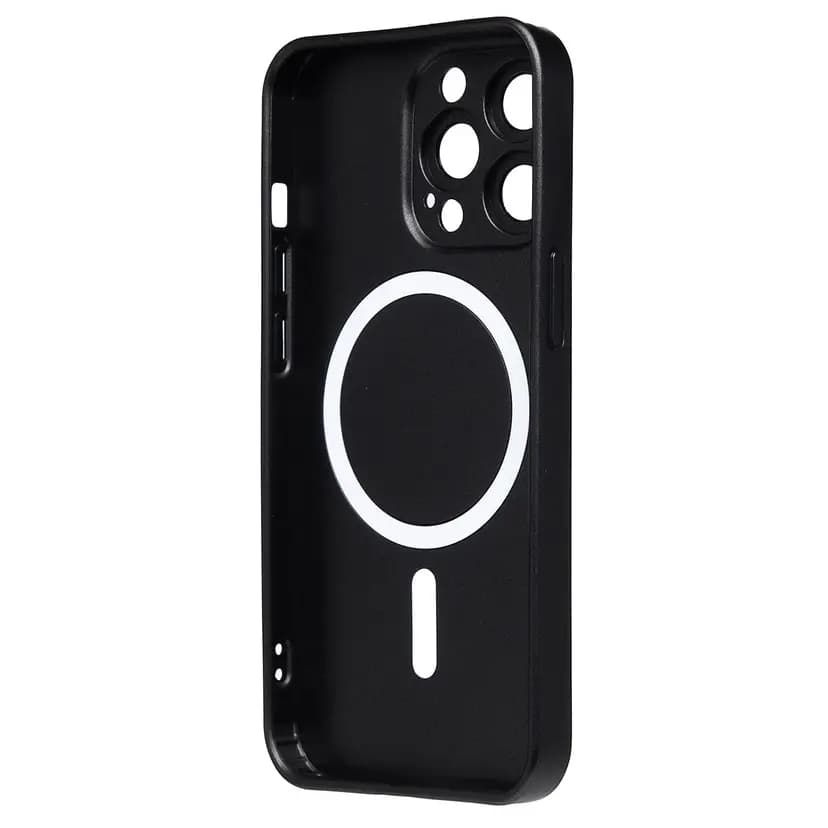 Чехол-накладка - SM020 Matte SafeMag для Apple iPhone 13 Pro (black) — фото 2