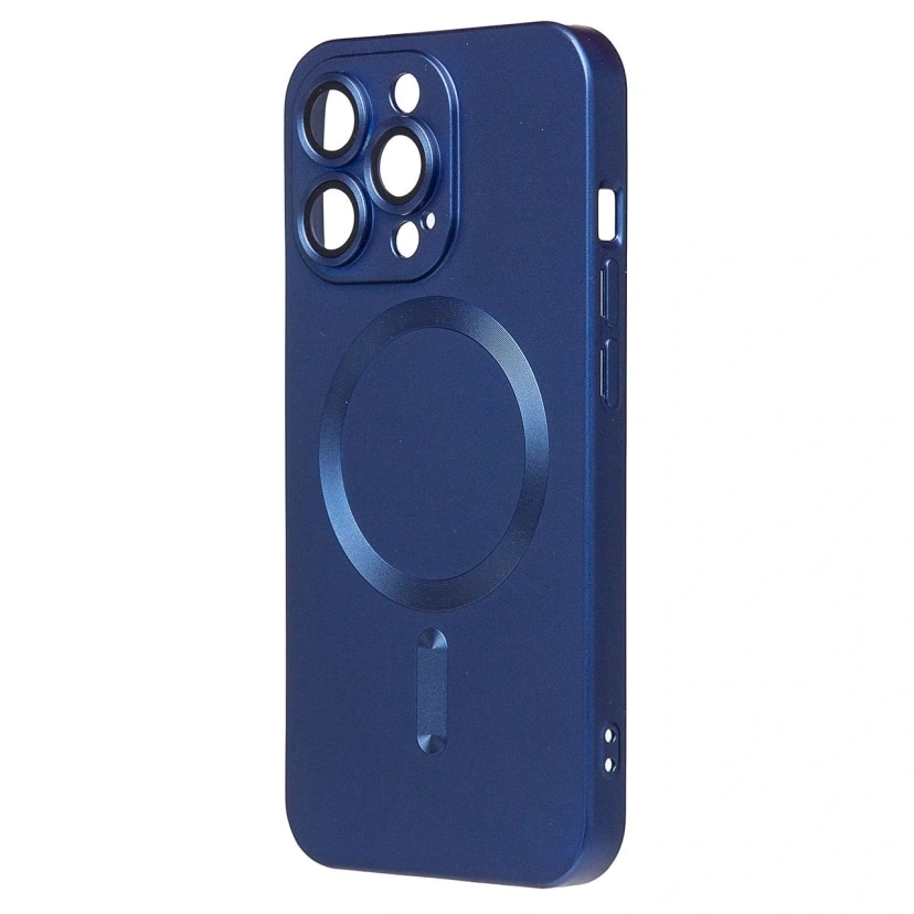 Чехол-накладка - SM020 Matte SafeMag для Apple iPhone 13 Pro (dark blue)