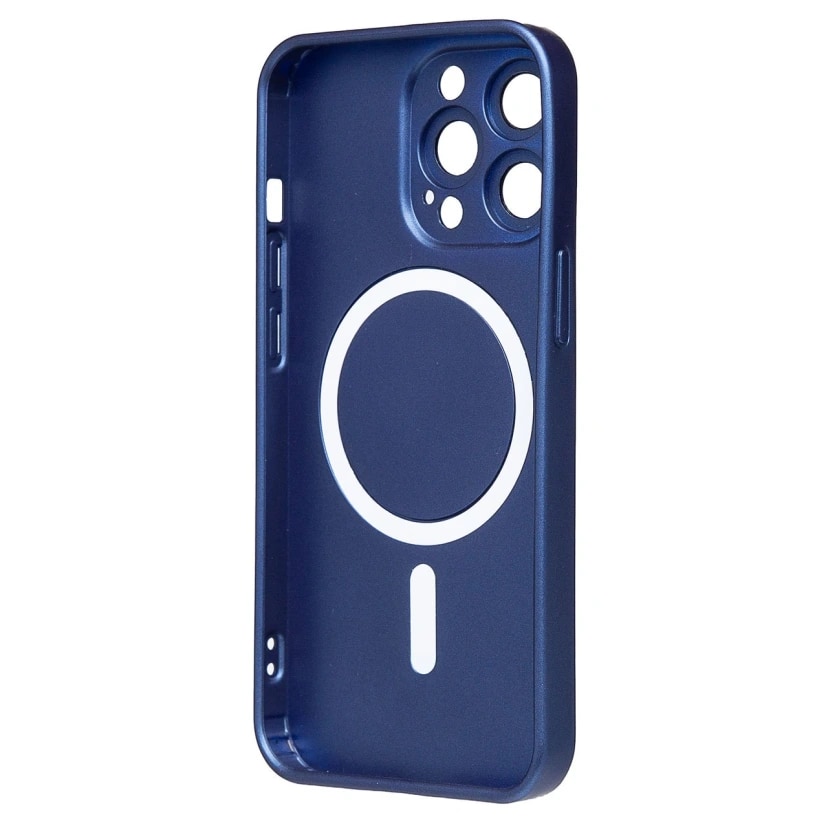 Чехол-накладка - SM020 Matte SafeMag для Apple iPhone 13 Pro (dark blue) — фото 2
