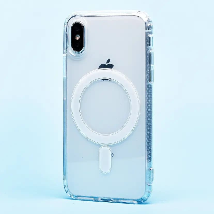 Чехол-накладка - SM006 SafeMag для Apple iPhone X/XS (transparent) — фото 2
