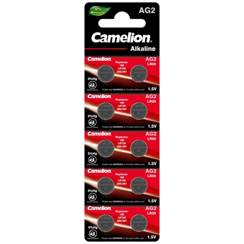 Батарея - Camelion AG2/LR726/SR726/LR59 (1 шт)