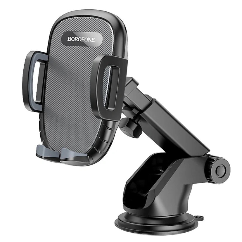 Автодержатель на клейкой присоске зажимной - Borofone BH53 (black)