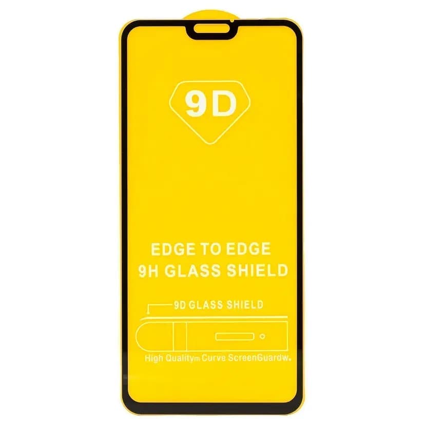 Защитное стекло - Full Glue 2.5D для Honor 8X/9X Lite/Huawei Y9 2019 (black) — фото 2