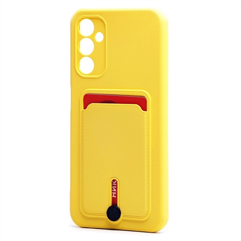 Чехол-накладка с картхолдером - SC304 для Samsung Galaxy A14 4G/5G (yellow)