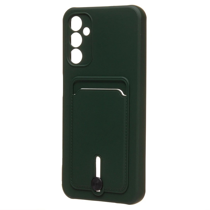 Чехол-накладка с картхолдером - SC304 для Samsung Galaxy A14 4G/5G (dark green)