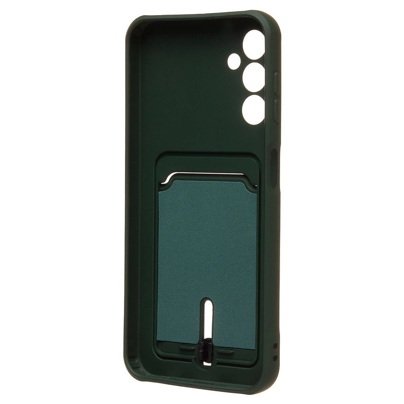 Чехол-накладка с картхолдером - SC304 для Samsung Galaxy A14 4G/5G (dark green) — фото 2