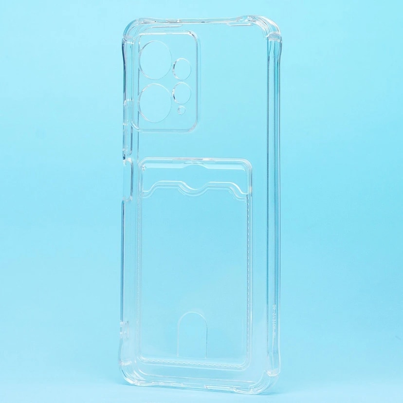 Чехол-накладка с картхолдером - SC276 для Redmi Note 12 4G (transparent)