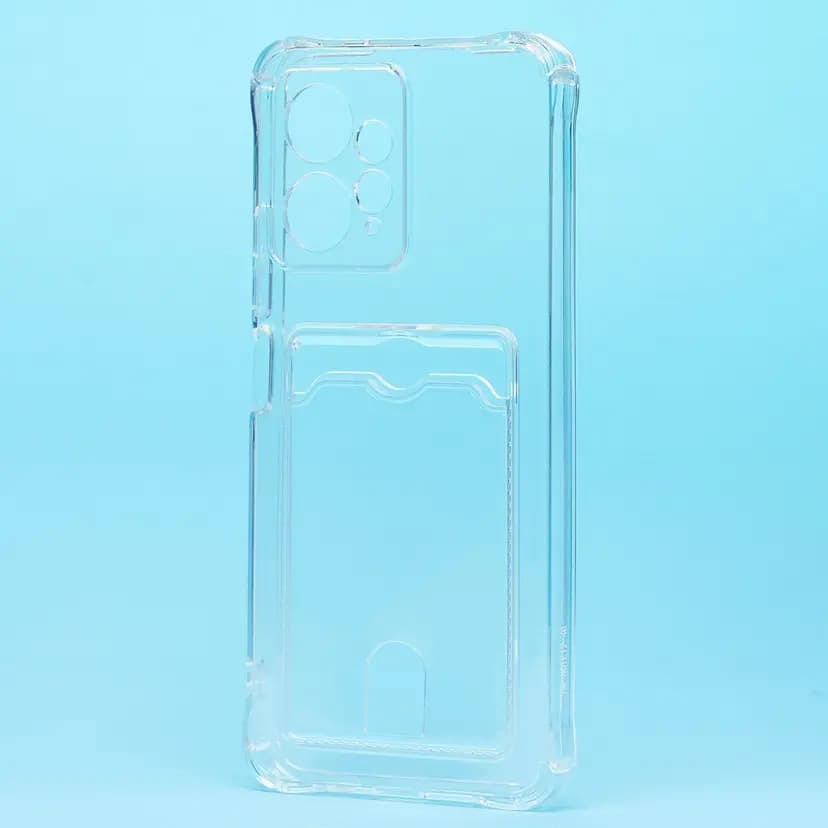 Чехол-накладка с картхолдером - SC276 для Redmi Note 12 4G (transparent)