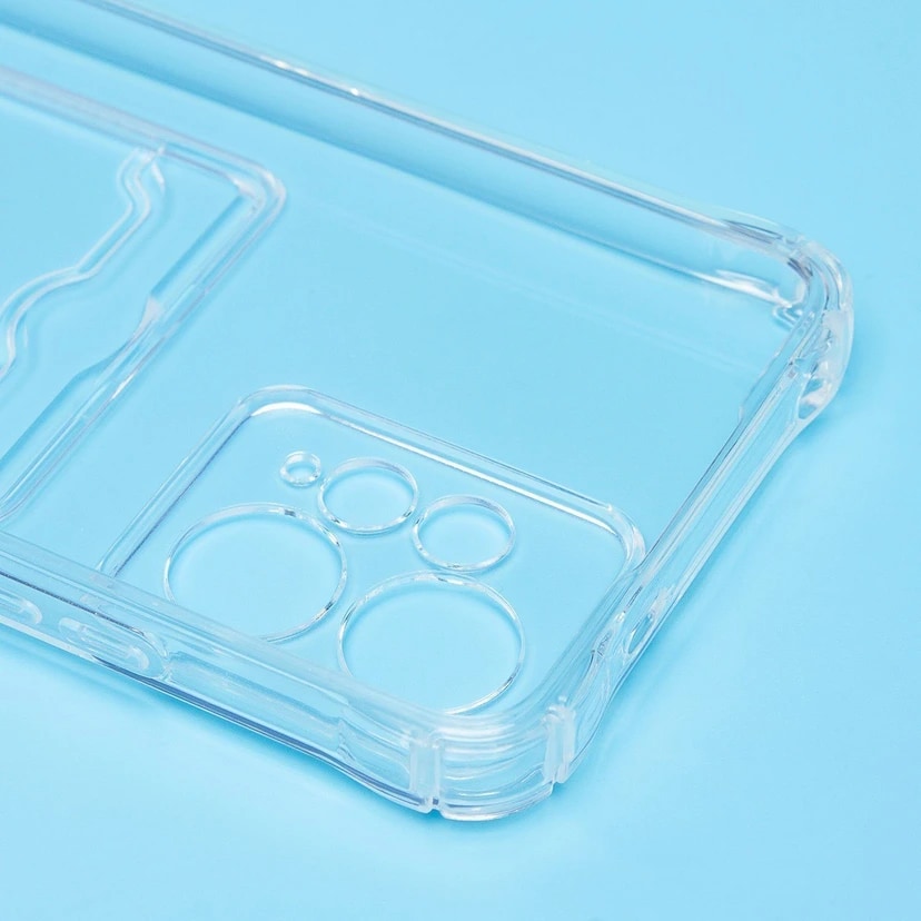 Чехол-накладка с картхолдером - SC276 для Redmi Note 12 4G (transparent) — фото 2