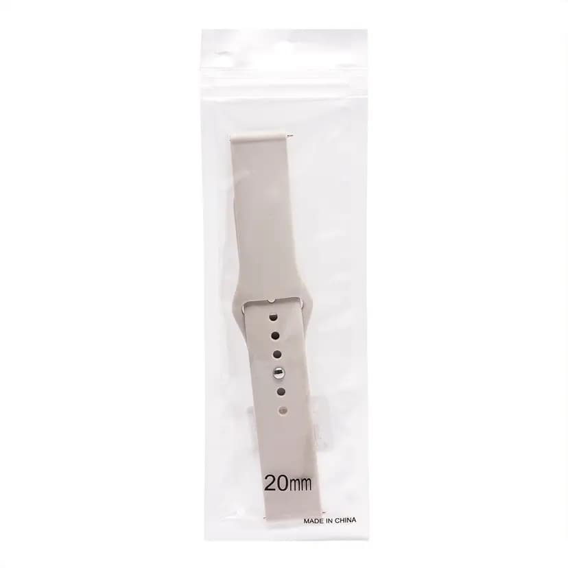 Ремешок на кнопке - WB34 Sport Band универсальный 20 мм (beige)