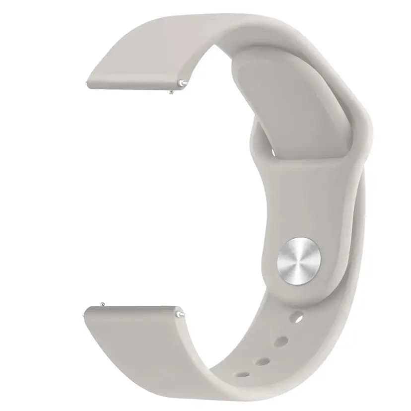 Ремешок на кнопке - WB34 Sport Band универсальный 20 мм (beige) — фото 2