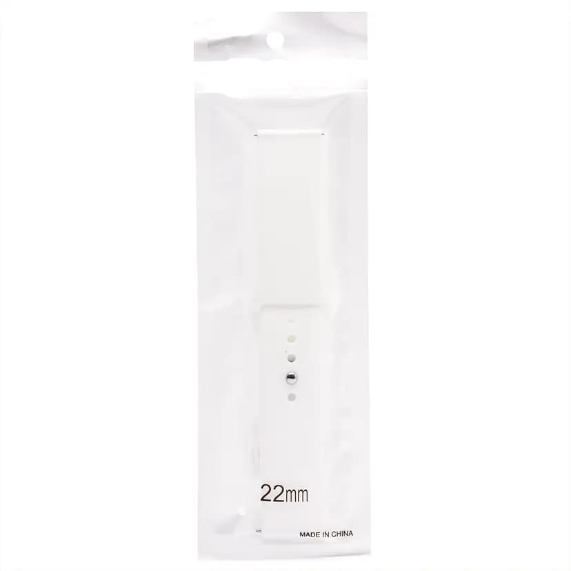 Ремешок на кнопке - WB34 Sport Band универсальный 22 мм (white)