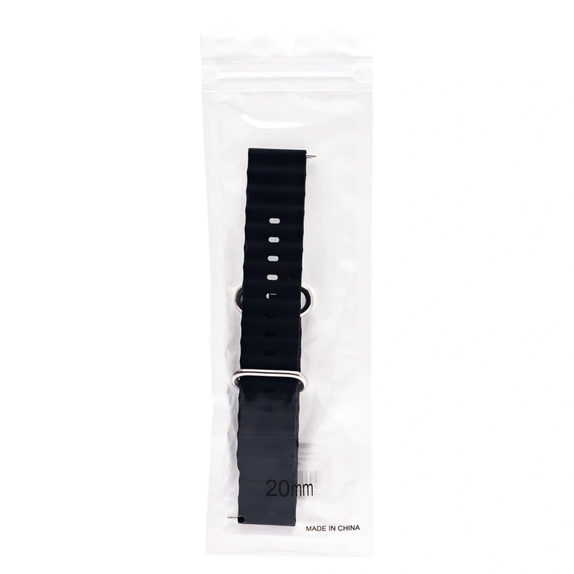 Ремешок на застёжке - WB35 Ocean Band универсальный 20 мм (black)