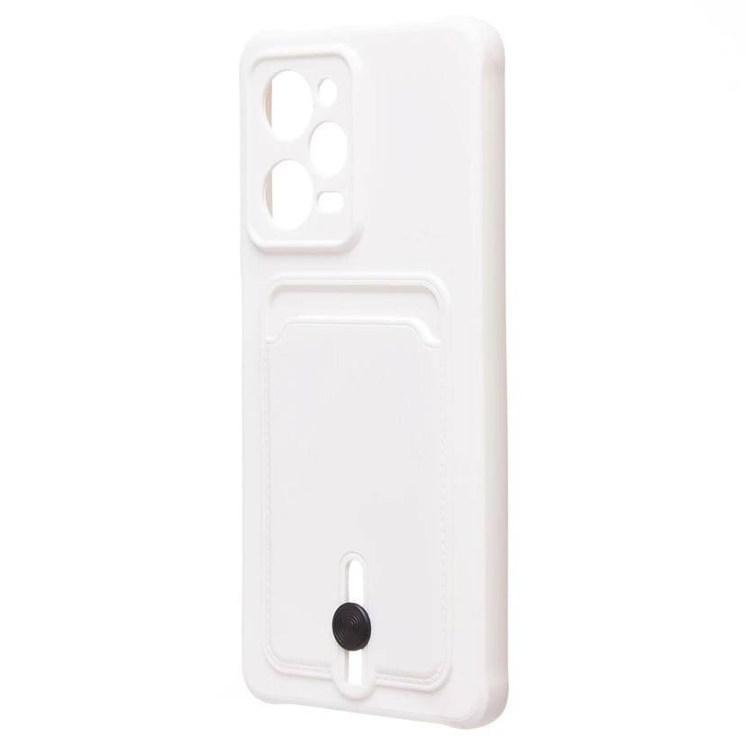Чехол-накладка с картхолдером - SC304 для Poco X5 Pro (white)