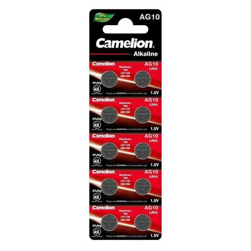 Батарея - Camelion AG10/LR54/SR1130W/L1131/390 (1 шт)