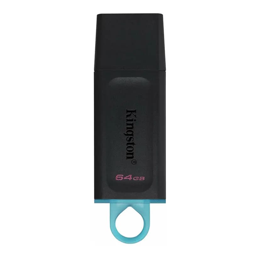 Флэш-накопитель USB 64Gb - Kingston DataTraveler Exodia (black/light blue) — фото 2