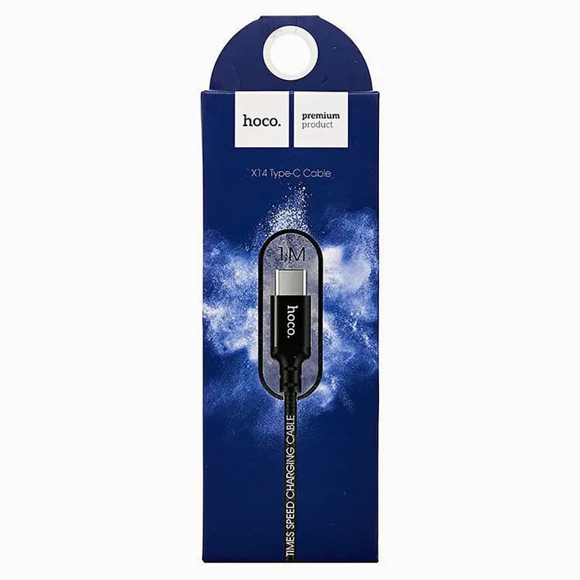 Кабель USB - Type-C - Hoco X14 Times Speed (100 см) (black)