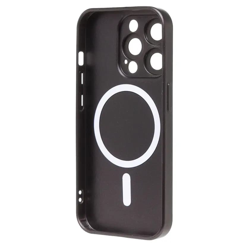 Чехол-накладка - SM020 Matte SafeMag для Apple iPhone 15 Pro (black) — фото 2