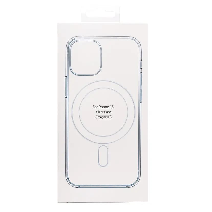 Чехол-накладка - SM006 SafeMag для Apple iPhone 15 (transparent)