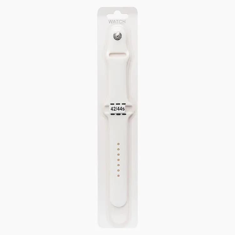 Ремешок на кнопке - Sport Band для Apple Watch 42/44/45/46/49 мм (S) (white)