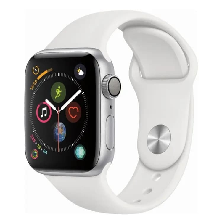 Ремешок на кнопке - Sport Band для Apple Watch 42/44/45/46/49 мм (S) (white) — фото 2