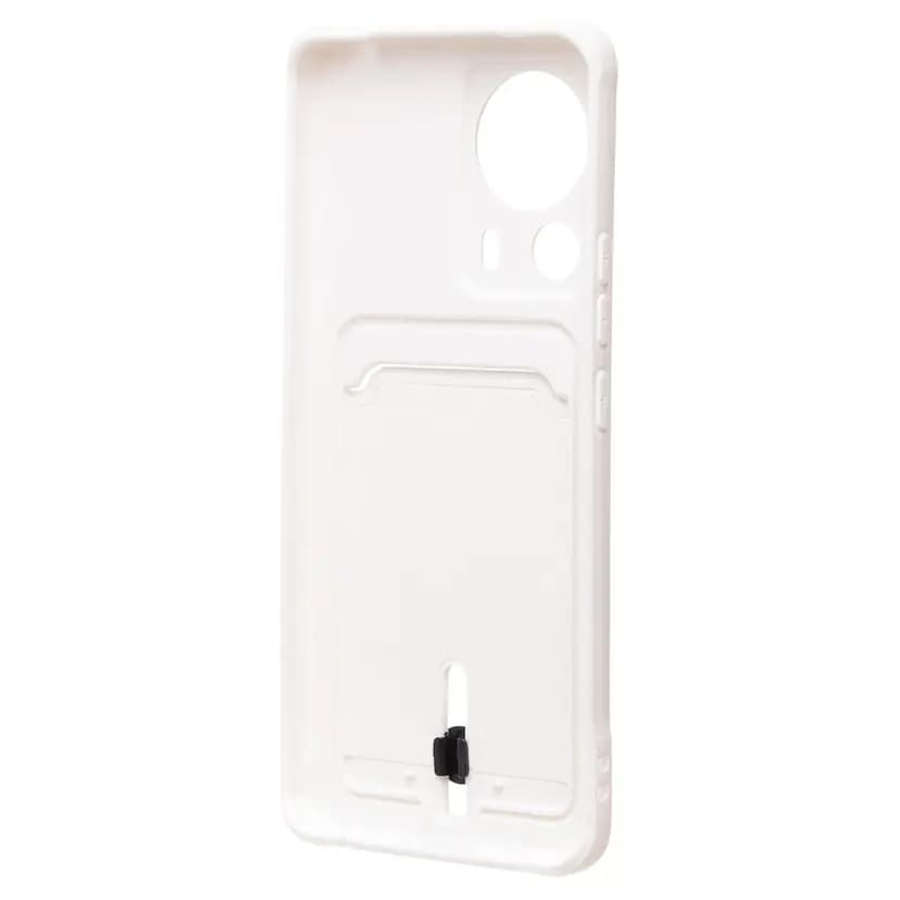 Чехол-накладка с картхолдером - SC304 для Xiaomi 13 lite (white) — фото 2