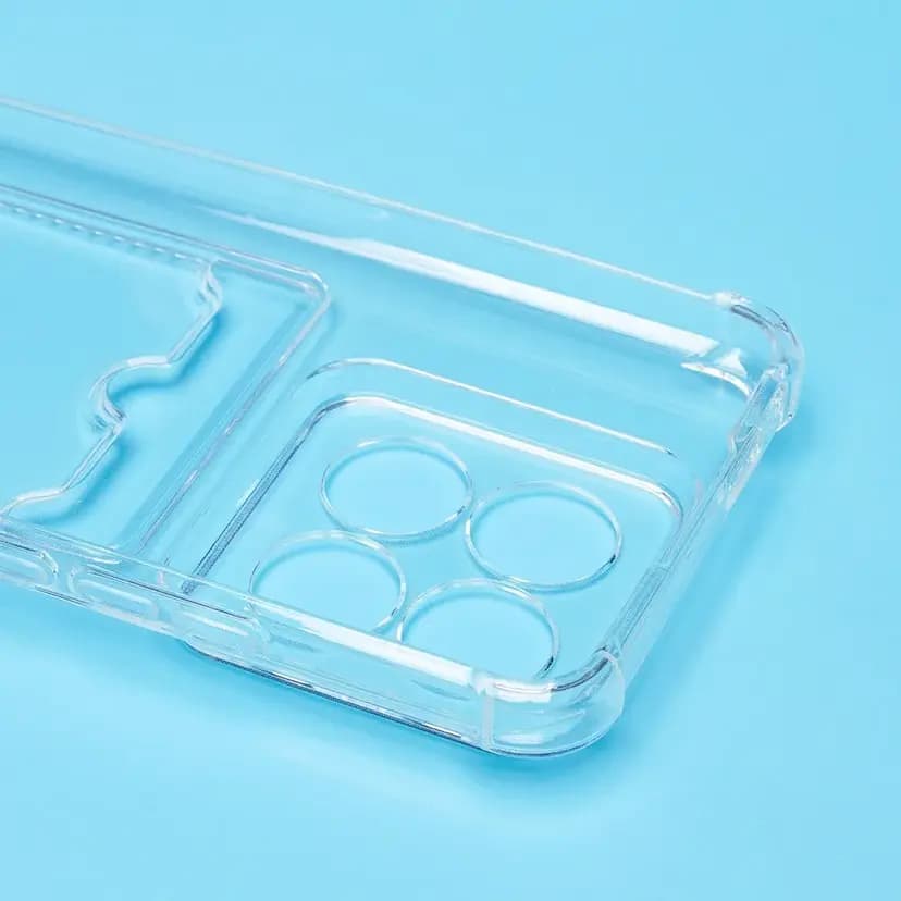 Чехол-накладка с картхолдером - SC338 для Xiaomi 14 Pro (transparent) — фото 2