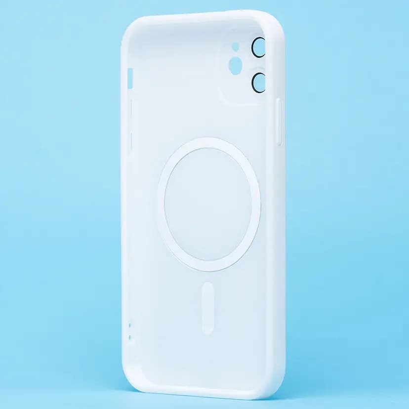Чехол-накладка - SM020 Matte SafeMag для Apple iPhone 11 (white) — фото 2