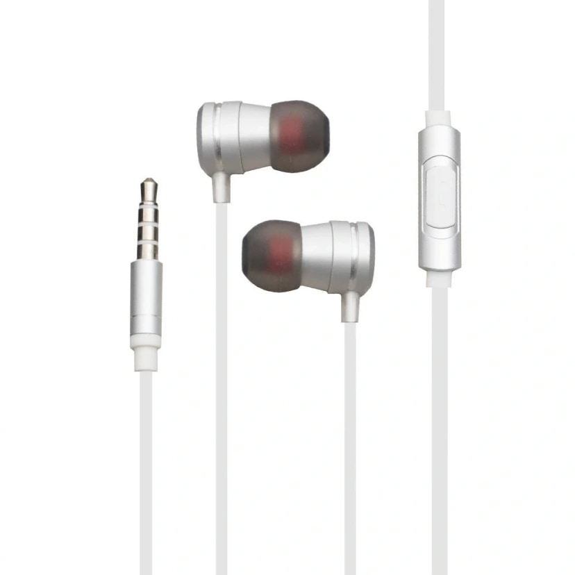 Наушники проводные 3.5 jack - Hoco M16 Ling Sound Metal (silver)