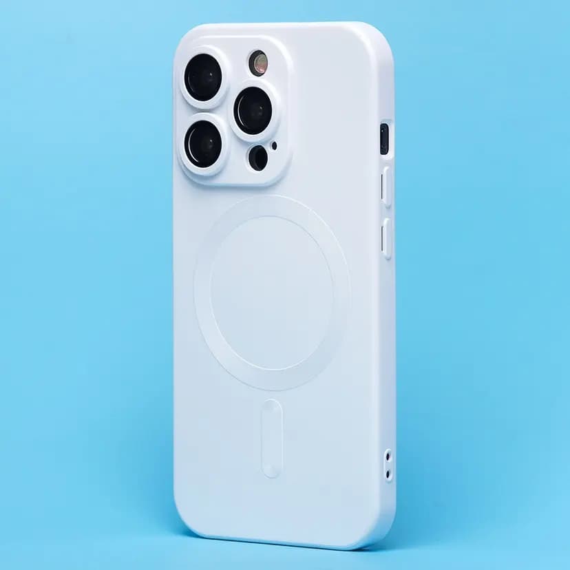 Чехол-накладка - SM020 Matte SafeMag для Apple iPhone 15 Pro (white)