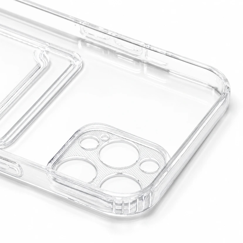 Чехол-накладка с картхолдером - SC276 для Apple iPhone 12 Pro Max (transparent) — фото 2