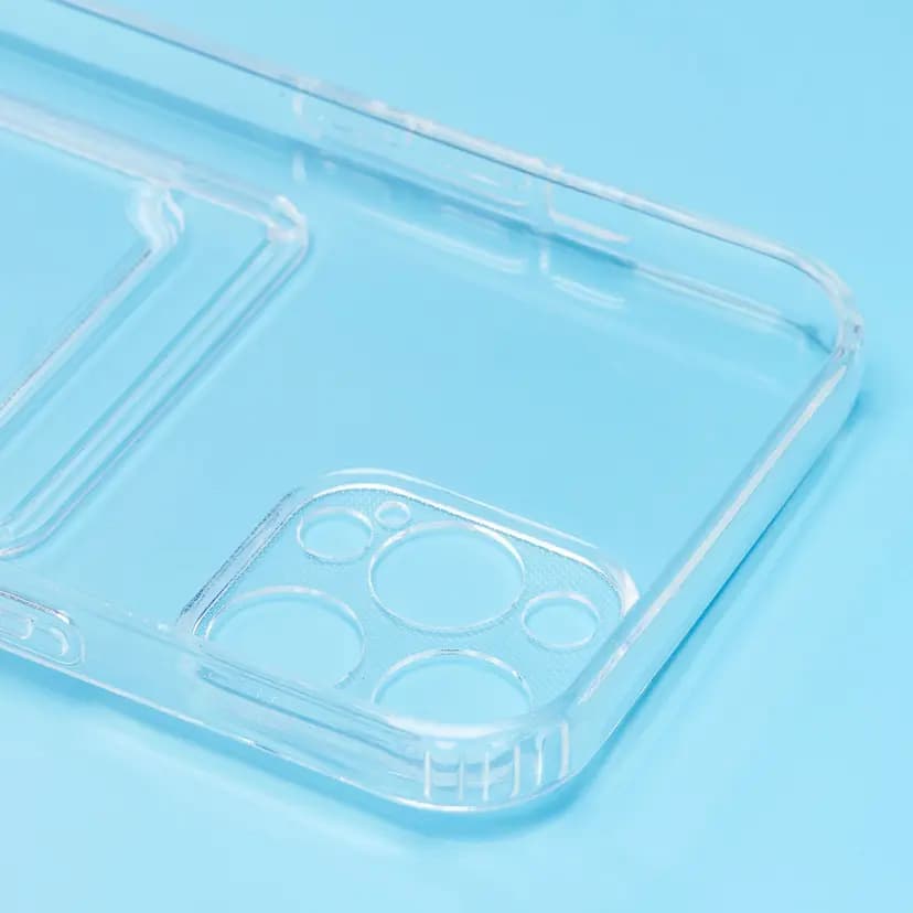 Чехол-накладка с картхолдером - SC276 для Apple iPhone 12 Pro Max (transparent) — фото 2