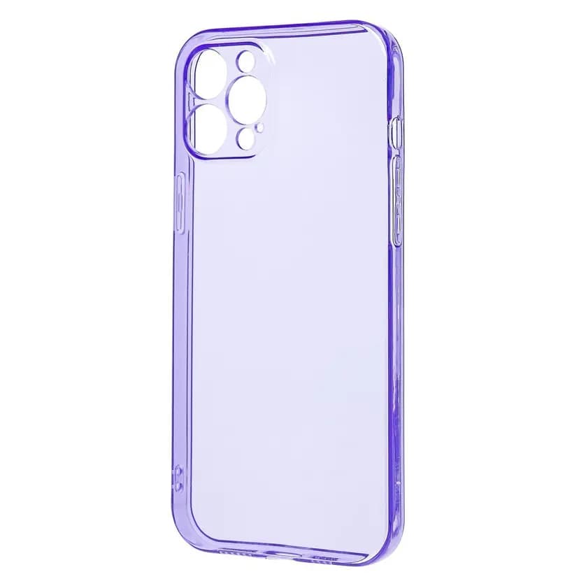 Чехол-накладка - SC344 для Apple iPhone 12 Pro Max (transparent/violet)