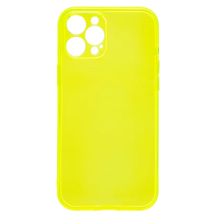 Чехол-накладка - SC344 для Apple iPhone 12 Pro Max (transparent/yellow) — фото 2