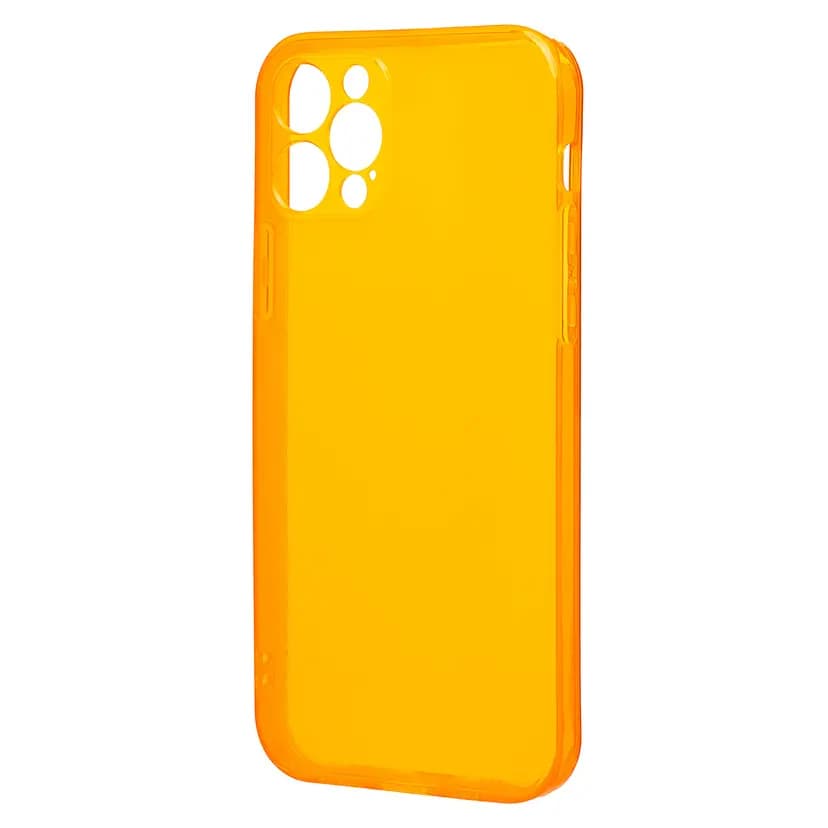 Чехол-накладка - SC344 для Apple iPhone 12 Pro (transparent/orange)