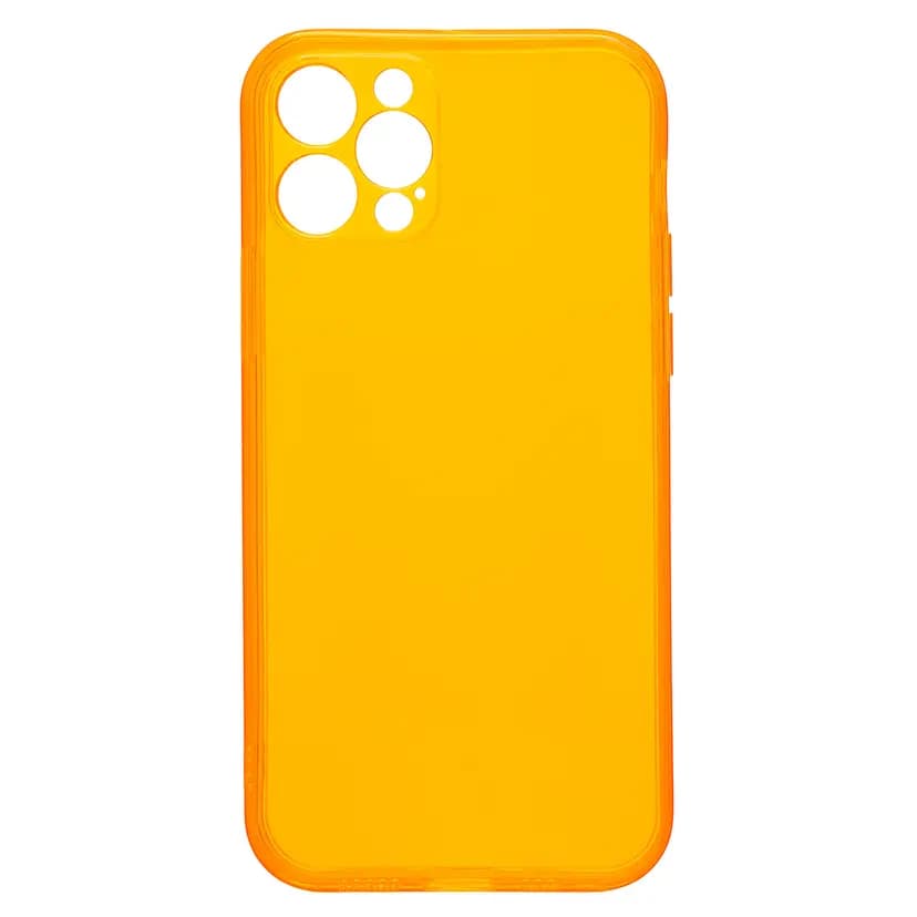 Чехол-накладка - SC344 для Apple iPhone 12 Pro (transparent/orange) — фото 2